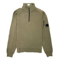 Cp Company Half Zip Arm Lens Sweatshirt Khaki 659