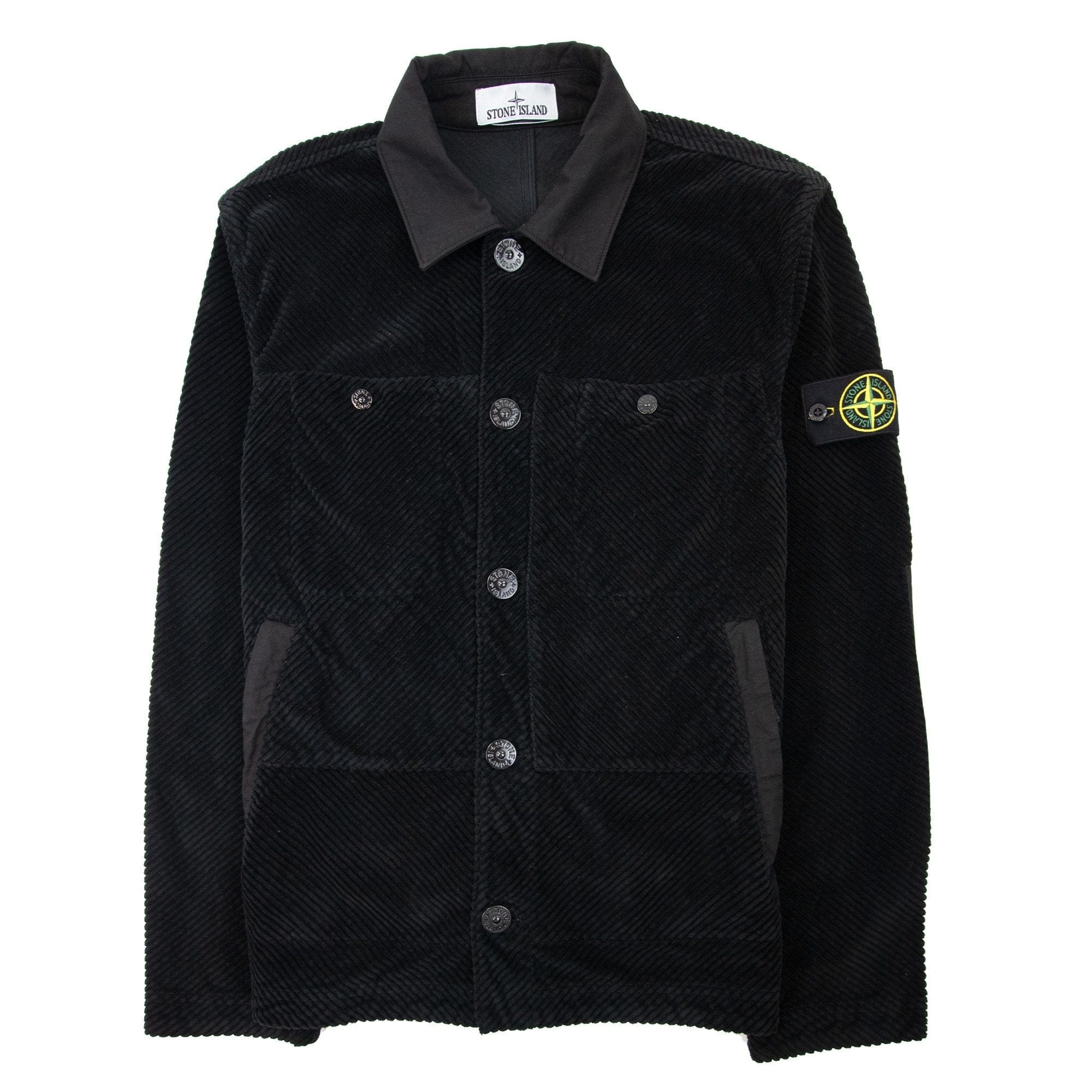 Stone Island Q0411 Corduroy 400 Black V0029