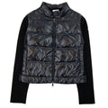 Moncler Women High Neck Shell Knit Cardigan Black 999