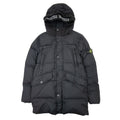 Stone Island Junior Garment Dyed Crinkle Reps Ny Down Jacket Black Voo29