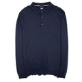 Hugo Boss Bono-l Embroidered Logo Knitted Polo Dark Navy 404