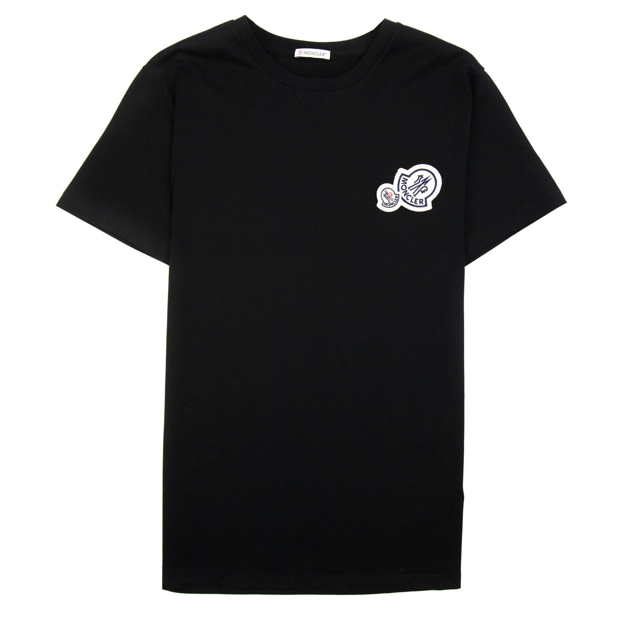 Moncler Double Logo T Shirt Black 999