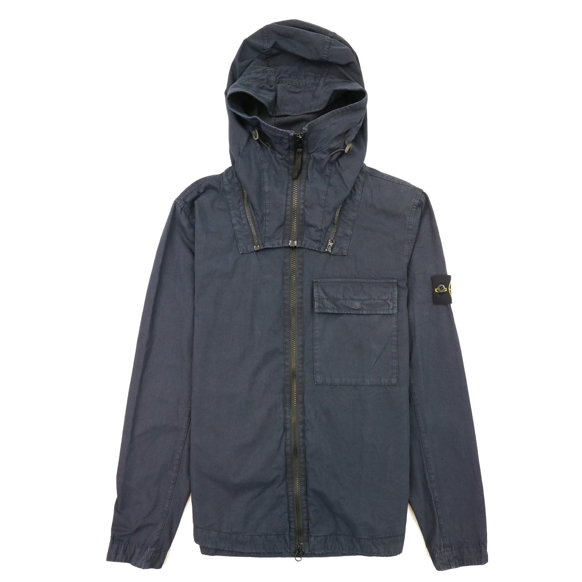 Stone Island 114wn T.co+old Overshirt Detachable Hood Navy V0120