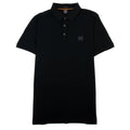 Hugo Passenger Patch Logo Polo Black 001