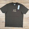 CP Company Graphic Logo T-Shirt in Ivy Green