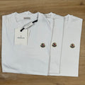 Moncler 3 Pack Logo T-Shirt in White
