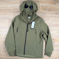 C.P. Company Shell-R Goggle Jacket in Elmwood Green