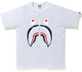 BAPE COLOR CAMO SHARK TEE WHITE/NAVY
