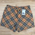 Burberry Check Swim Shorts in Sand