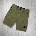 Stone Island Cargo Shorts - Military Green