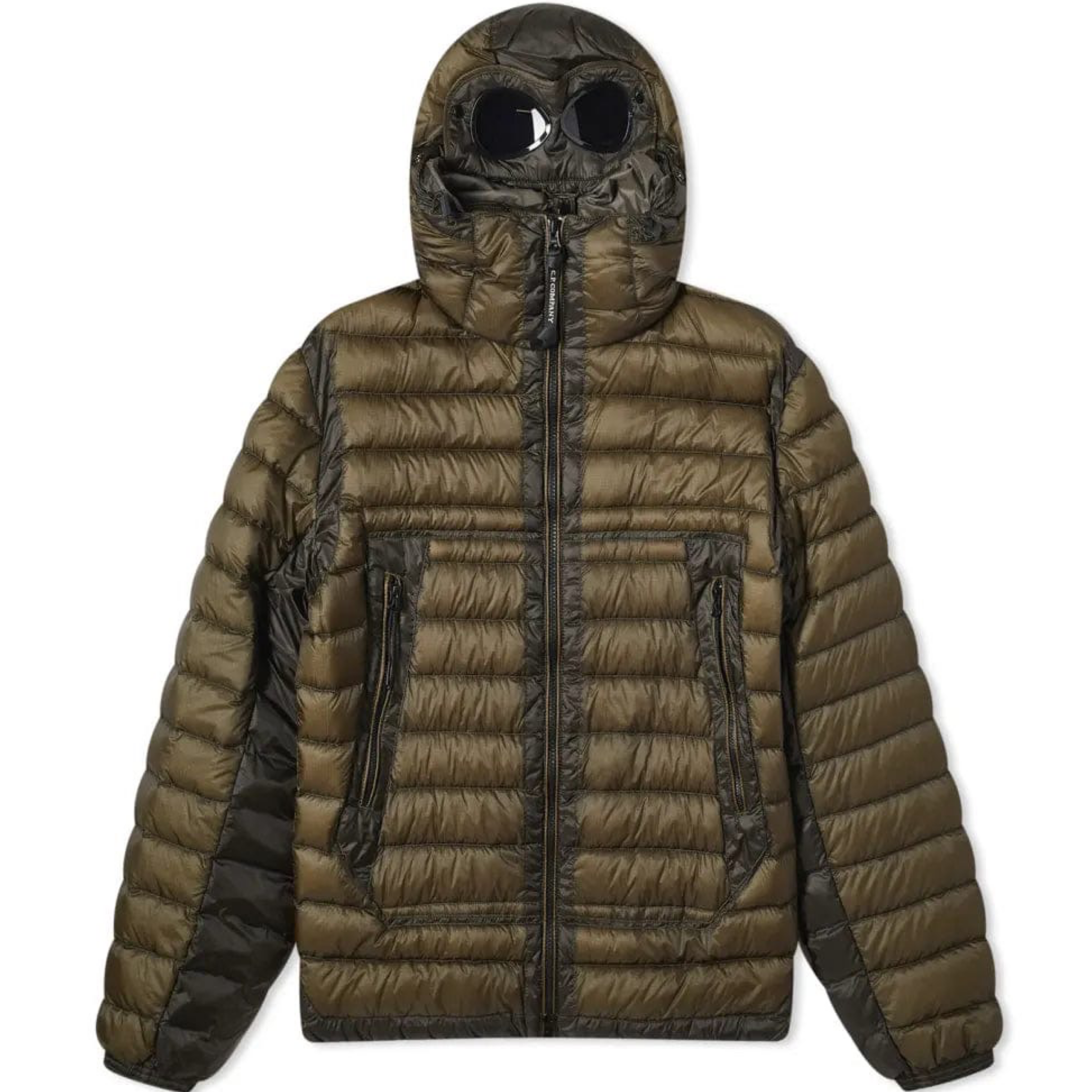 CP Company Dark Olive Goggle DD Shell Jacket