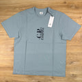 C.P. Company 30/1 Jersey T-Shirt in Silver Blue