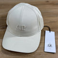 C.P. Company Gabardine Logo Cap in Frozen Dew