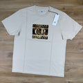 C.P. Company Faded Logo T-Shirt in Frozen Dew