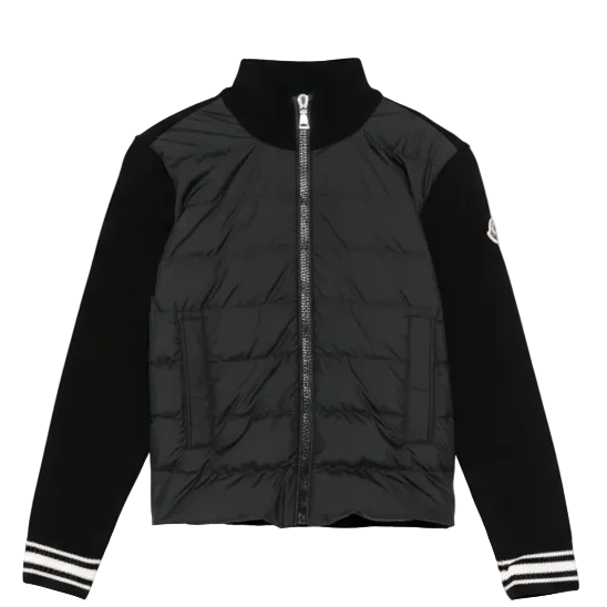 Kids Moncler Padded Wool Jacket