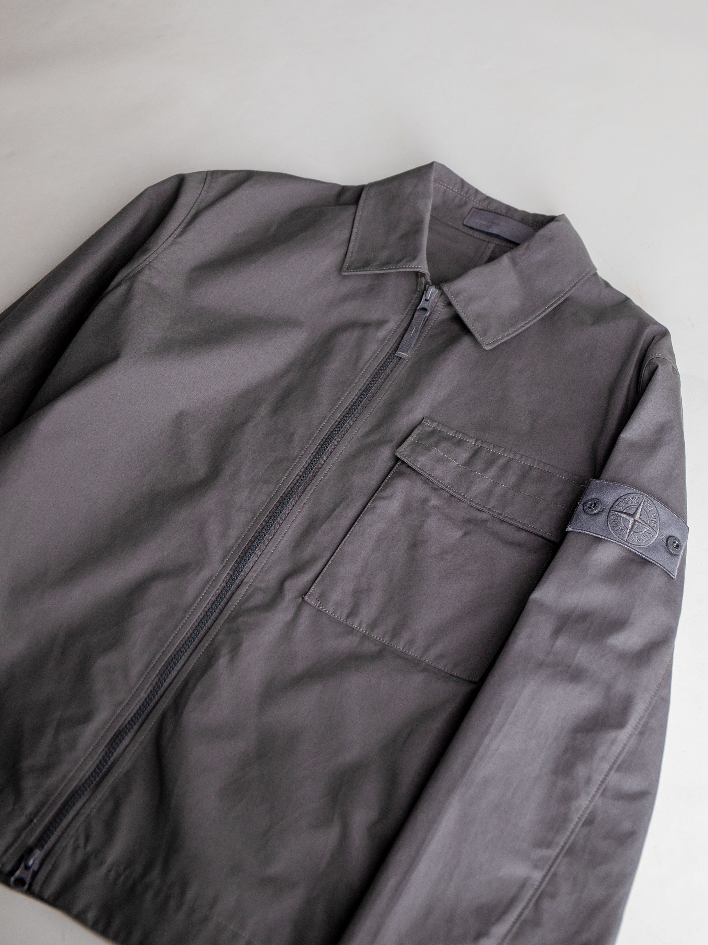 Stone Island Overshirt Grijs Ghost