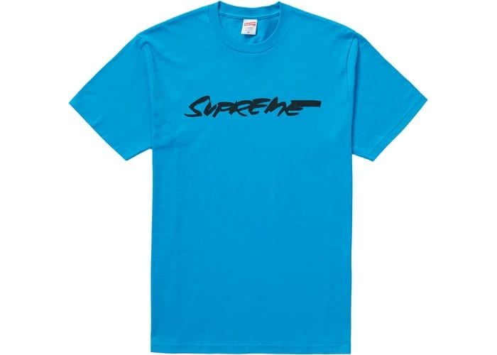 SUPREME FUTURA LOGO TEE BLUE
