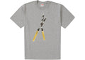 SUPREME SHEARS TEE HEATHER GREY