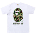 BAPE ABC CAMO BY BATHING APE T-SHIRT WHITE/GREEN