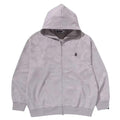 BAPE SOLID CAMO JACQUARD ONE POINT ZIP UP HOODIE GREY