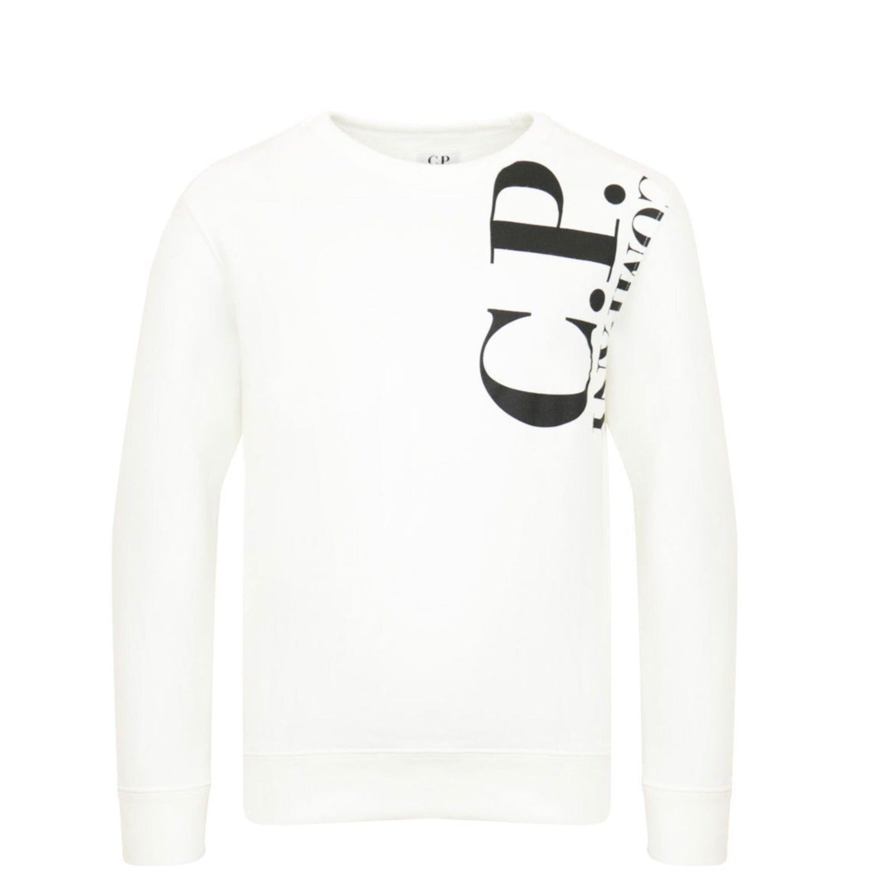Kids CP Company White Logo Sweatshirt