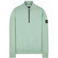 Stone Island Sage Green Half Zip Sweatshirt