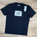 C.P. Company Stitch Block Logo T-Shirt in Black