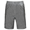 Stone Island Grey Reflective Logo Shorts