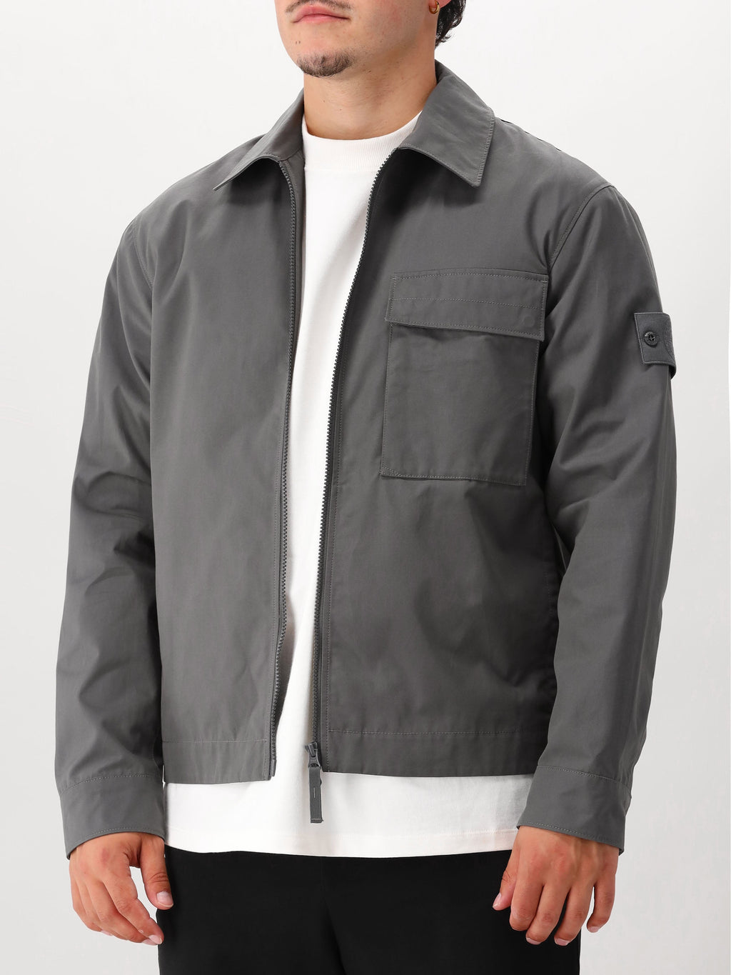 Stone Island Overshirt Grijs Ghost