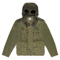 Kids CP Company Green Chrome Goggle Jacket
